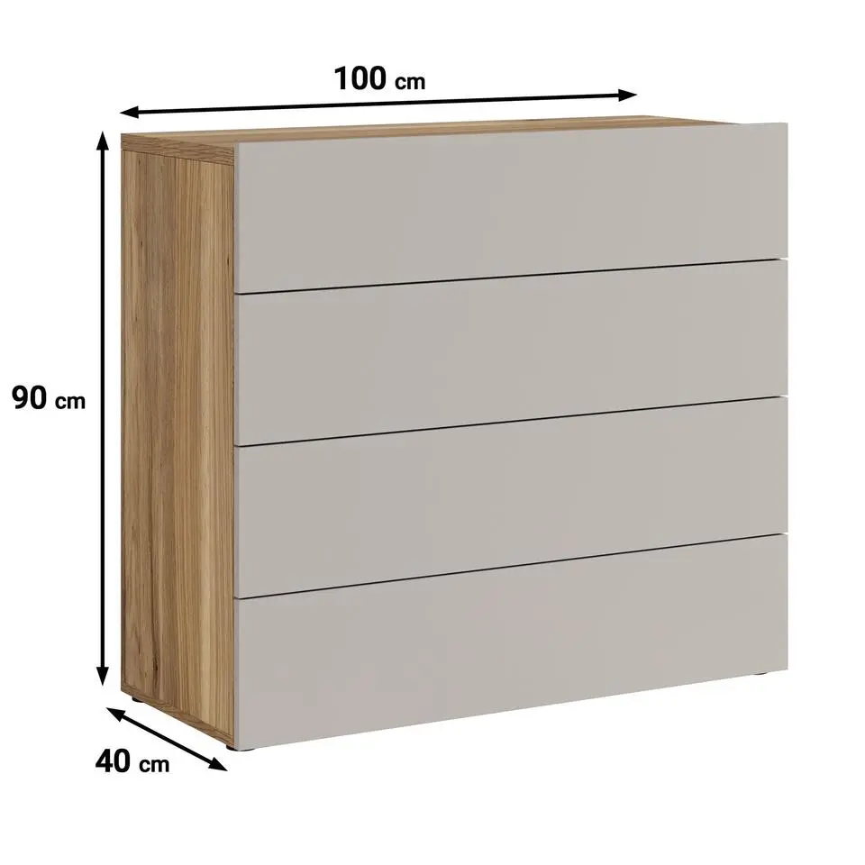 Meubella - Ladekast Innocent - Beige - 100 cm