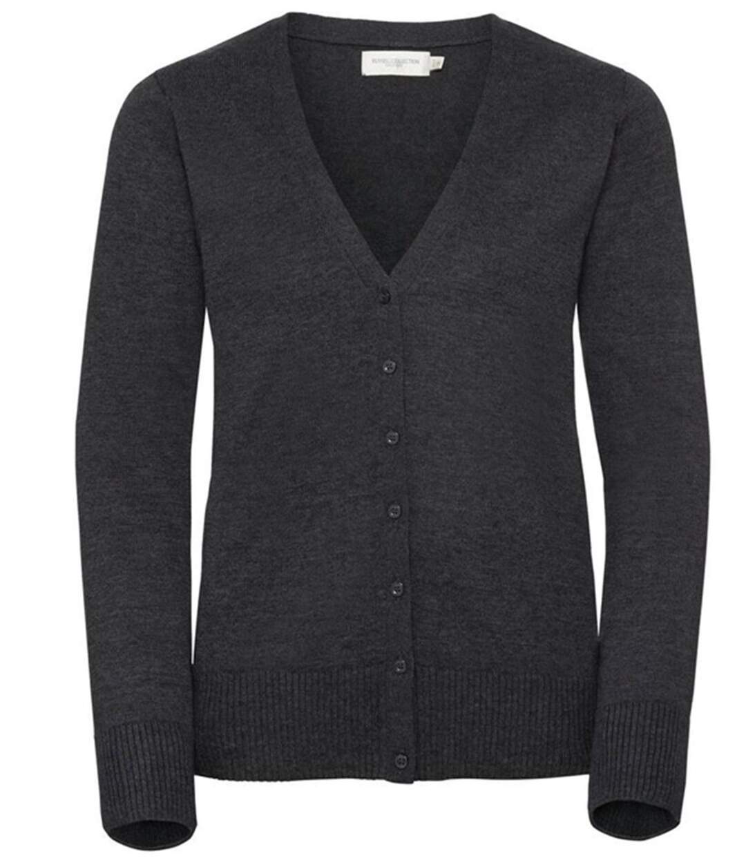 Gilet boutonné cardigan - Femme - JZ715 - gris charcoal