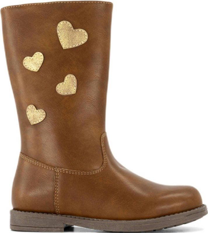 Graceland - Knielaarzen - Cognac/Goud