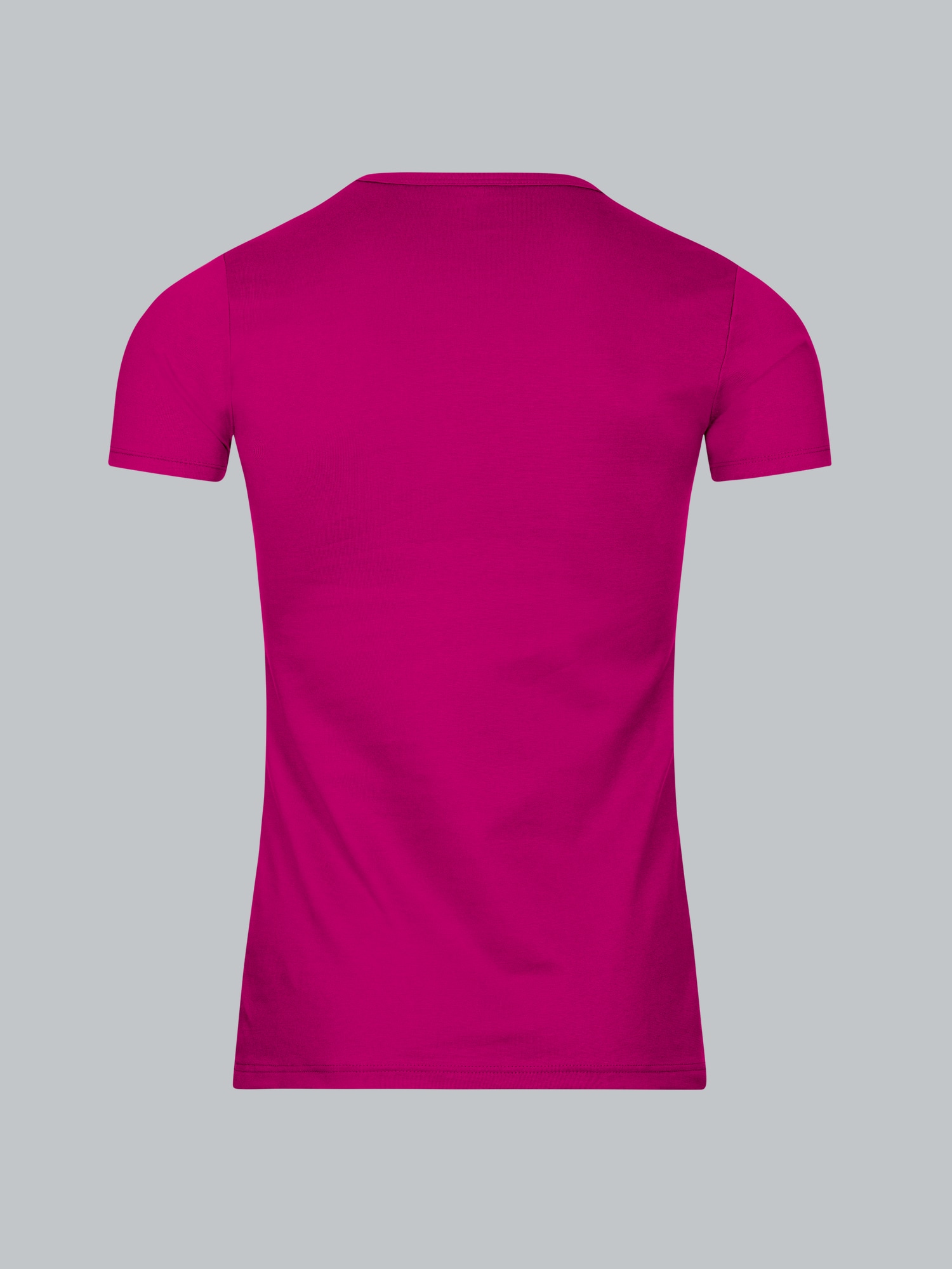 T-Shirt aus Baumwolle/Elastan Magenta