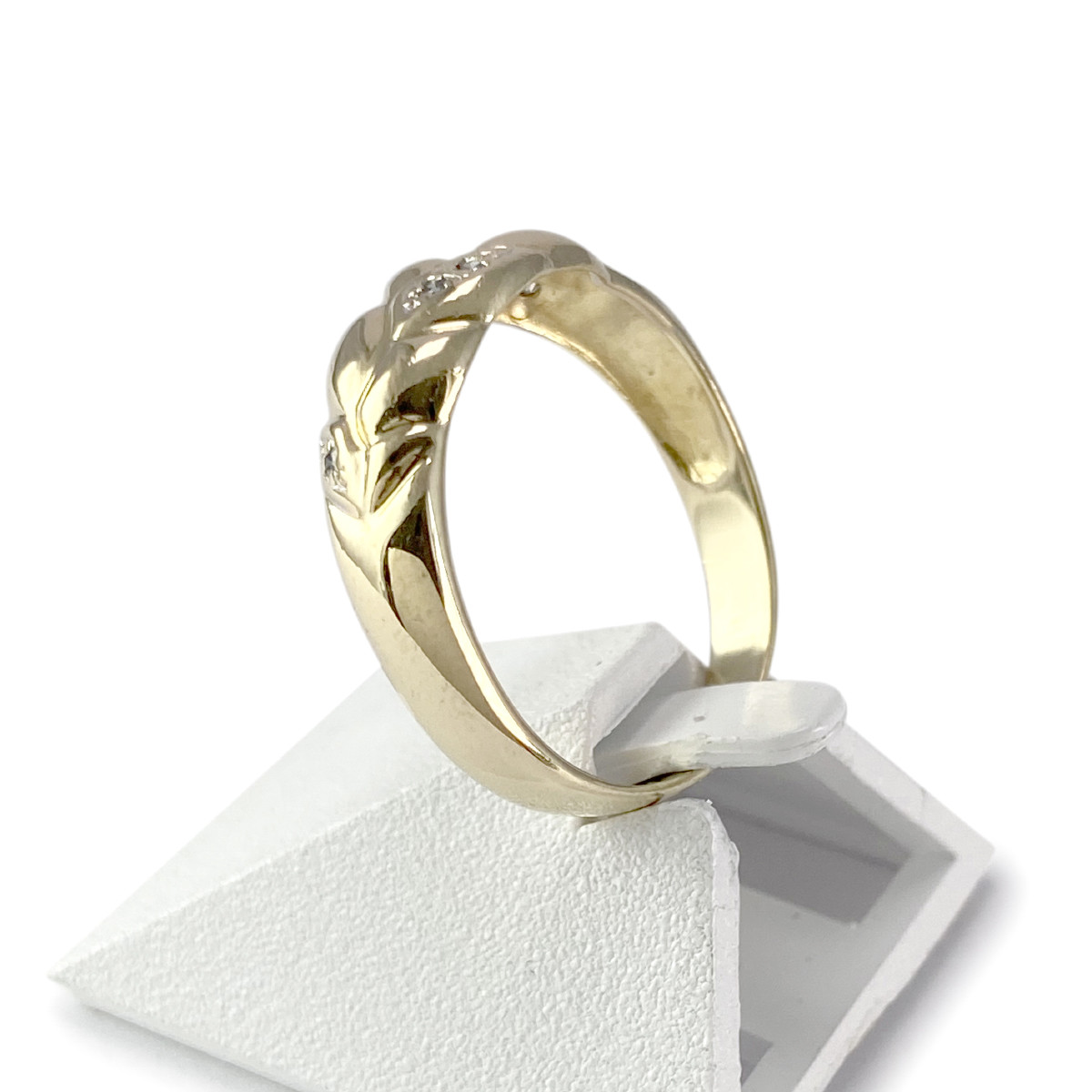 Bague d'occasion or 750 jaune diamants