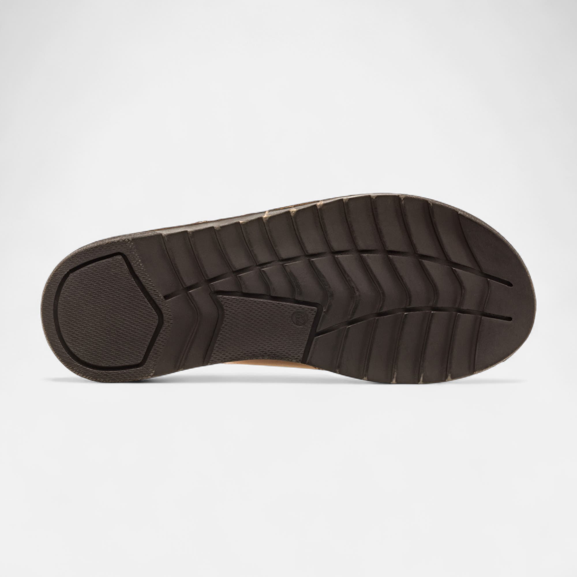 Mules Homme en cuir cognac