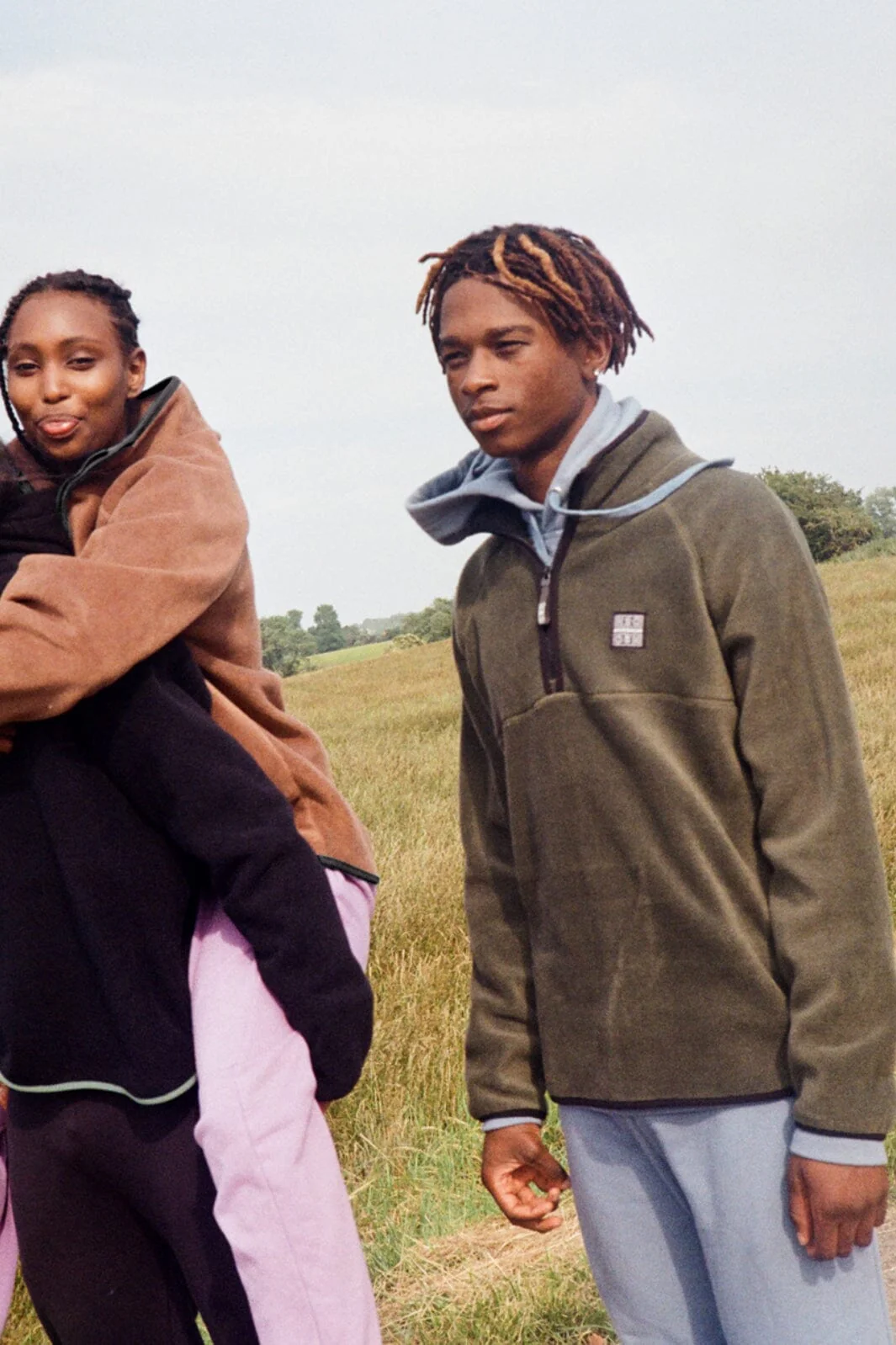 H2O Sejerø Fleece Half Zip p army