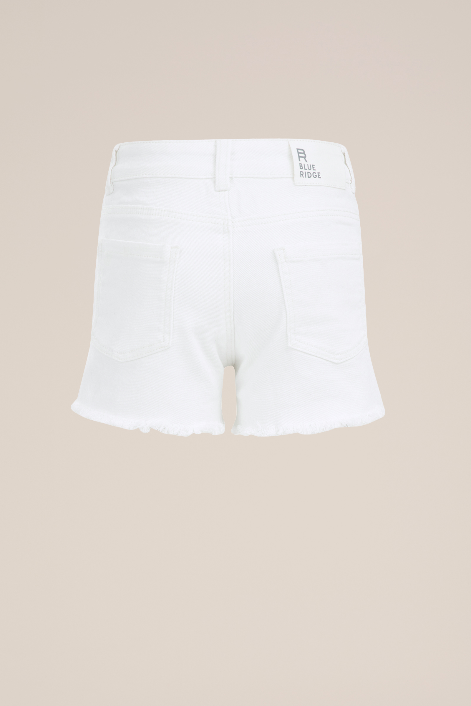 Meisjes slim fit short Blue Ridge Wit
