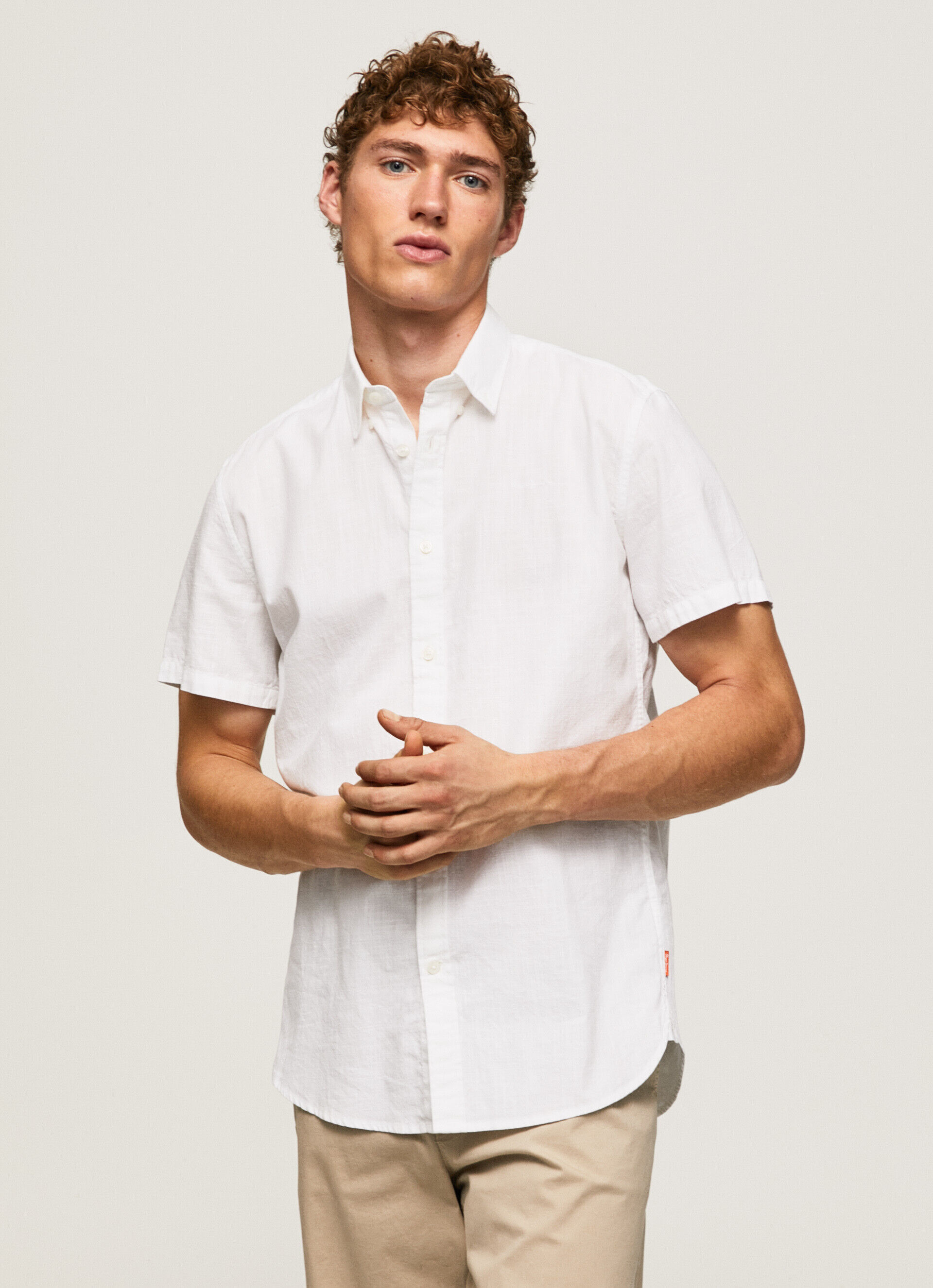 Camisa de manga curta LOTHERSDALE - branca