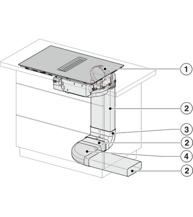 Miele KMDA 7272 FL-U Silence Induktionskochfeld mit integriertem Wrasenabzug