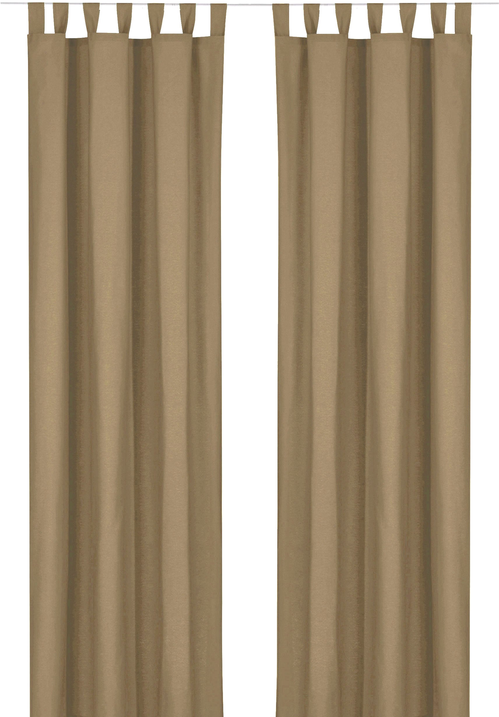 Weckbrodt Vorhang »Sento« Schlaufen 1 Stk. tlg. Baumwolle, blickdicht, matte Struktur, unifarben, Gardine, Store
