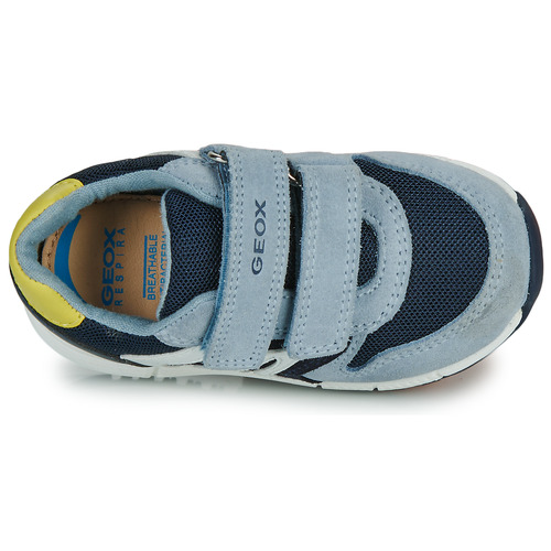 Geox - B ALBEN BOY - Bleu / Marine / Lime