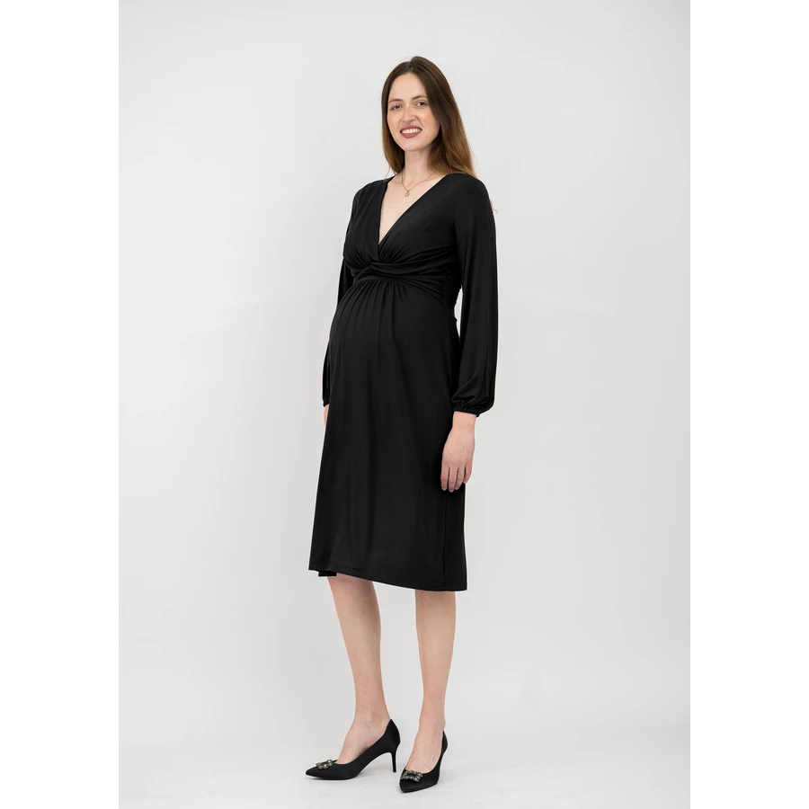 Cool Mama Umstands- und Stillkleid 2 in 1 SCHWARZ
