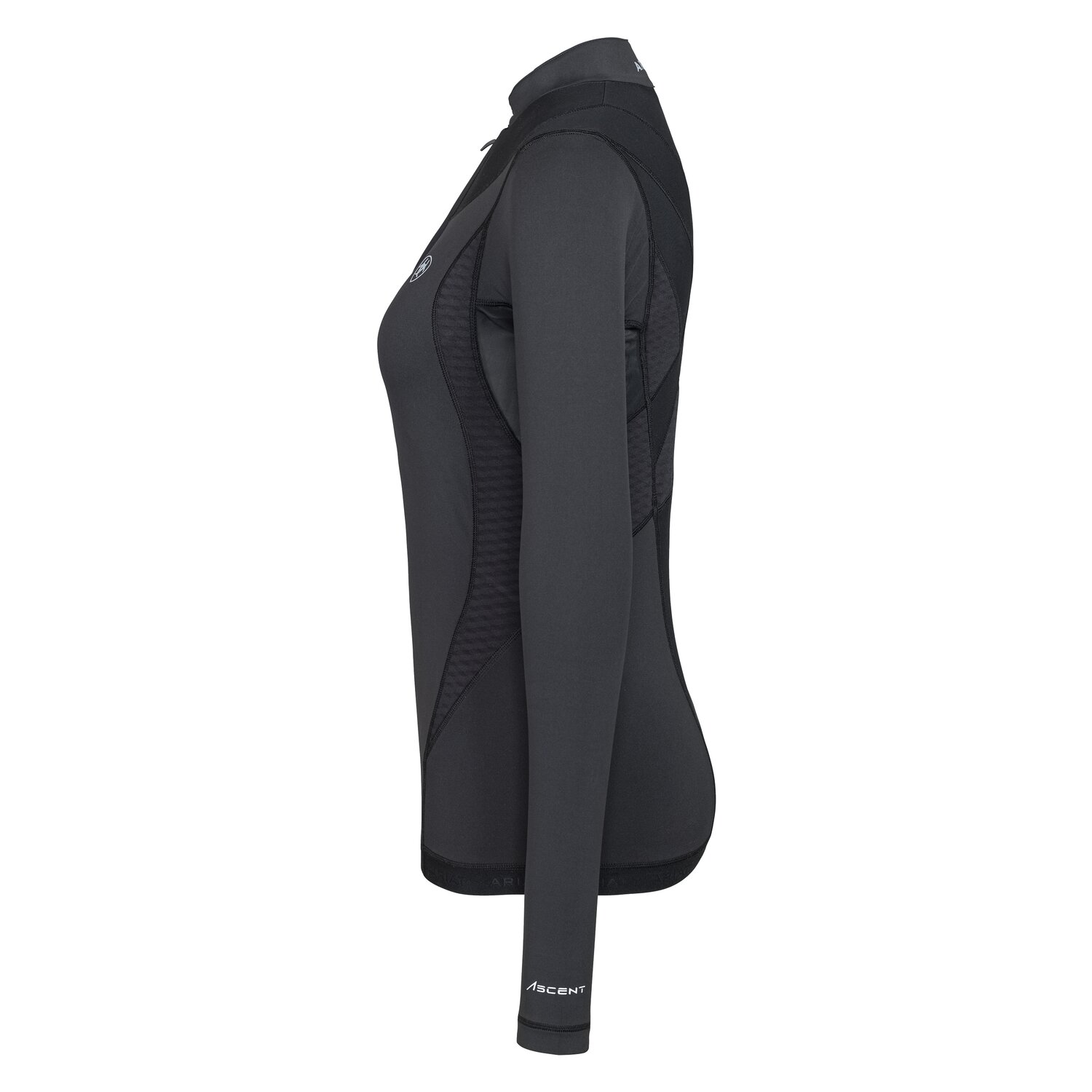 ARIAT Funktionsshirt Ascent 1/4 Zip  - black
