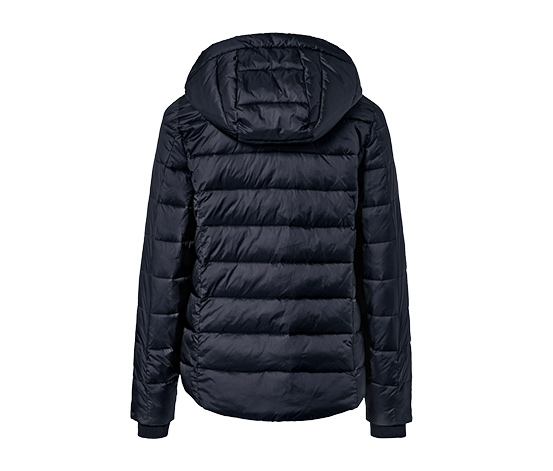 Steppjacke mit Kapuze, dunkelblau