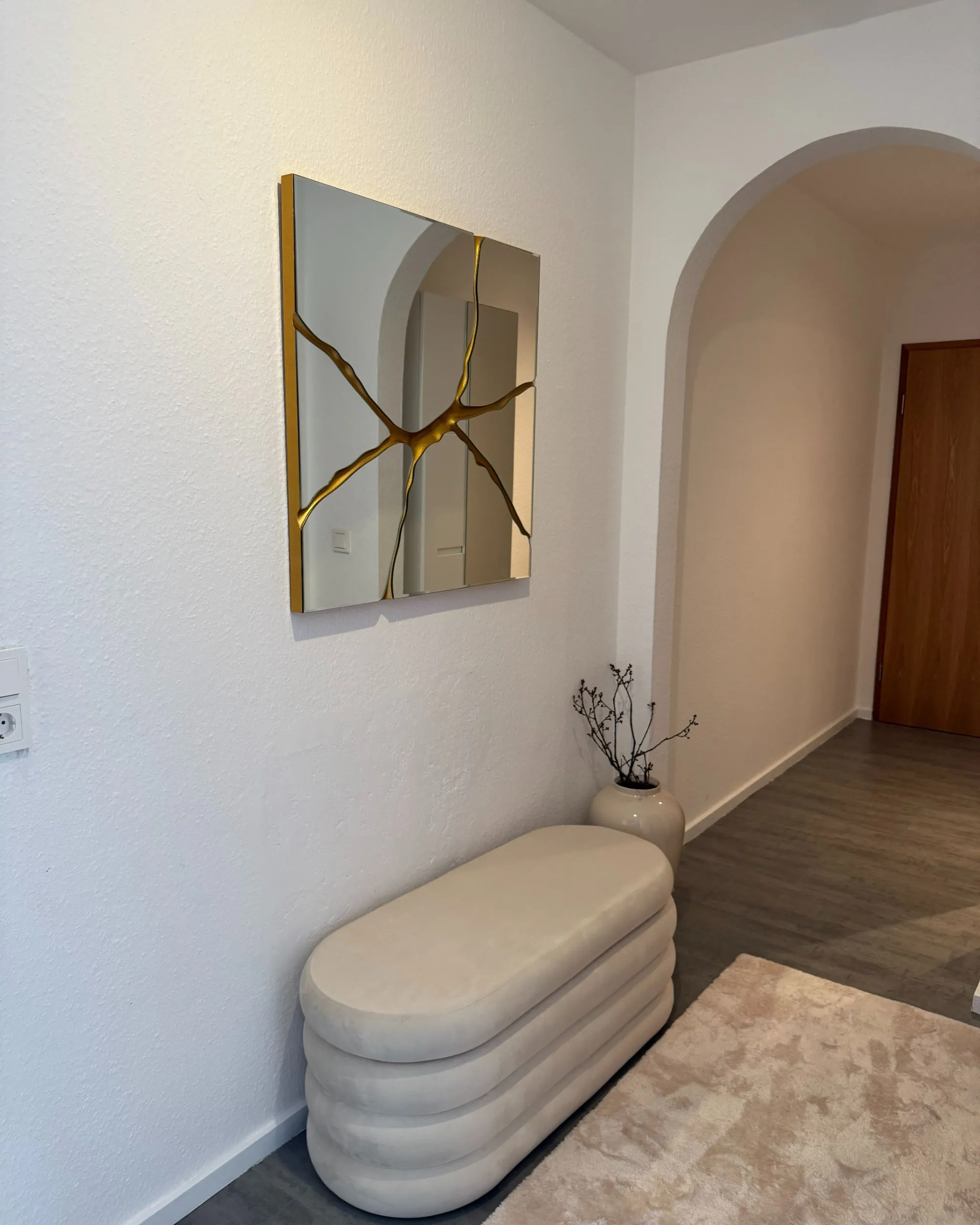 Wandspiegel COOLE 80 cm 80 cm Goud
