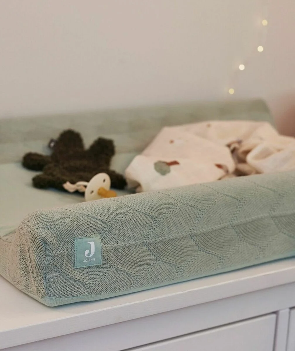 JOLLEINHOUSSE DE MATELAS À LANGER 50 X 70 CM EN ÉPONGE VERTE