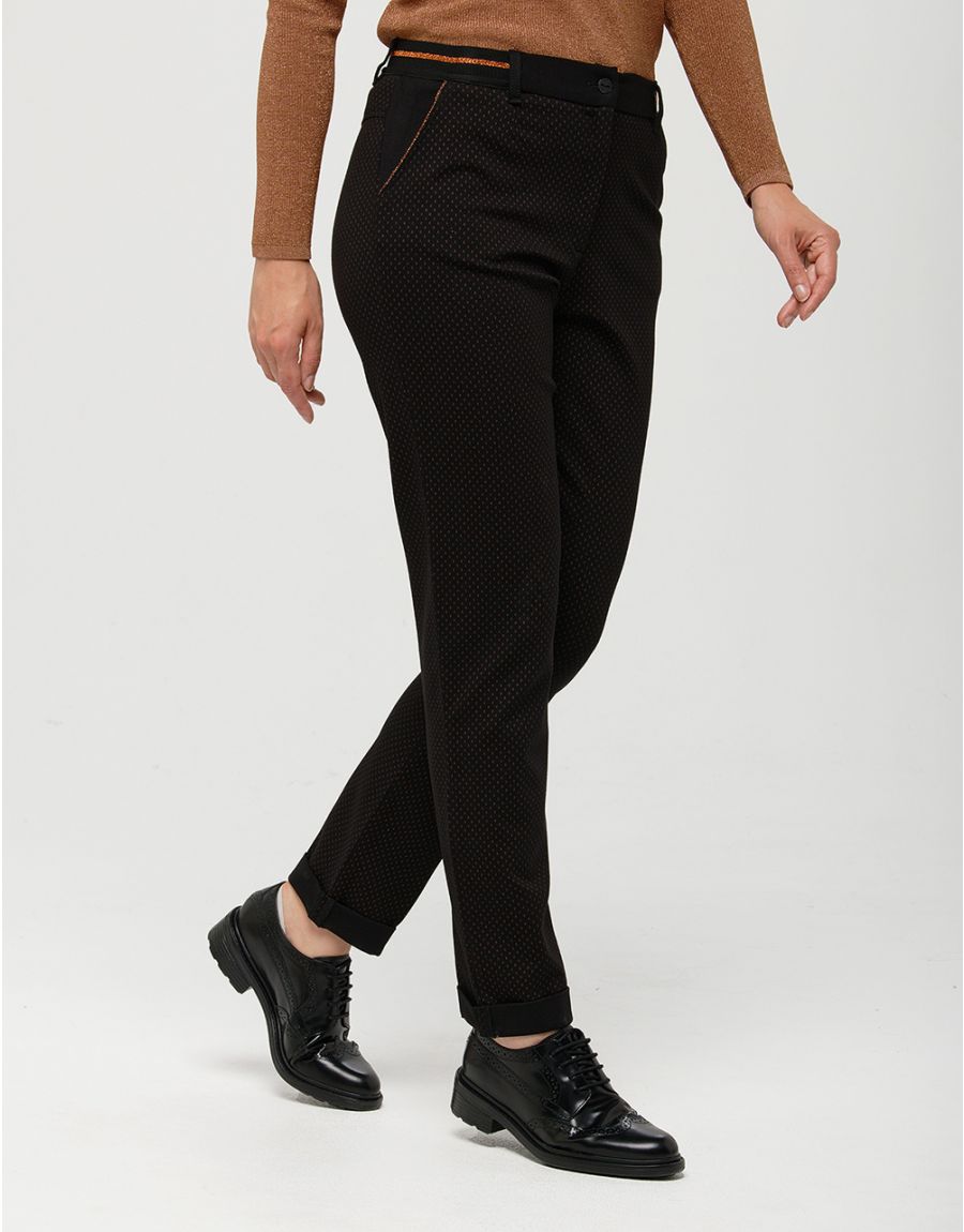 Pantalon noir motifs 7/8e