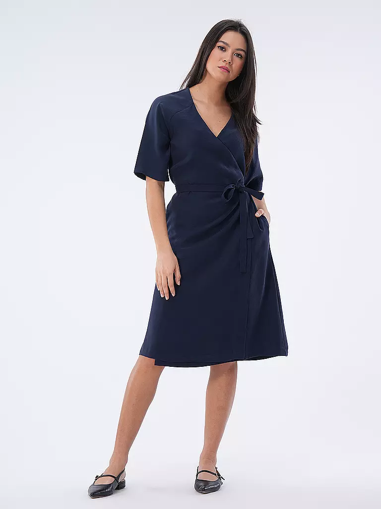 LANIUS Wickelkleid dunkelblau