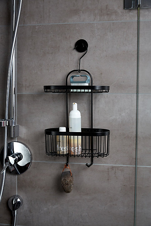 Serviteur de douche filaire noir Wenko Classic