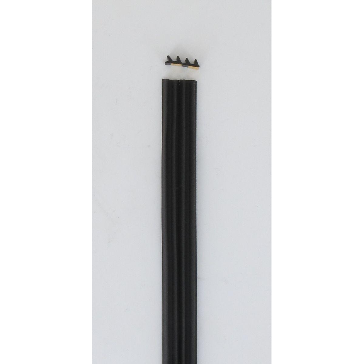 JOINT ISOLANT ADHESIF CAOUTCHOUC PROFIL F 2 X 2.75M NOIR