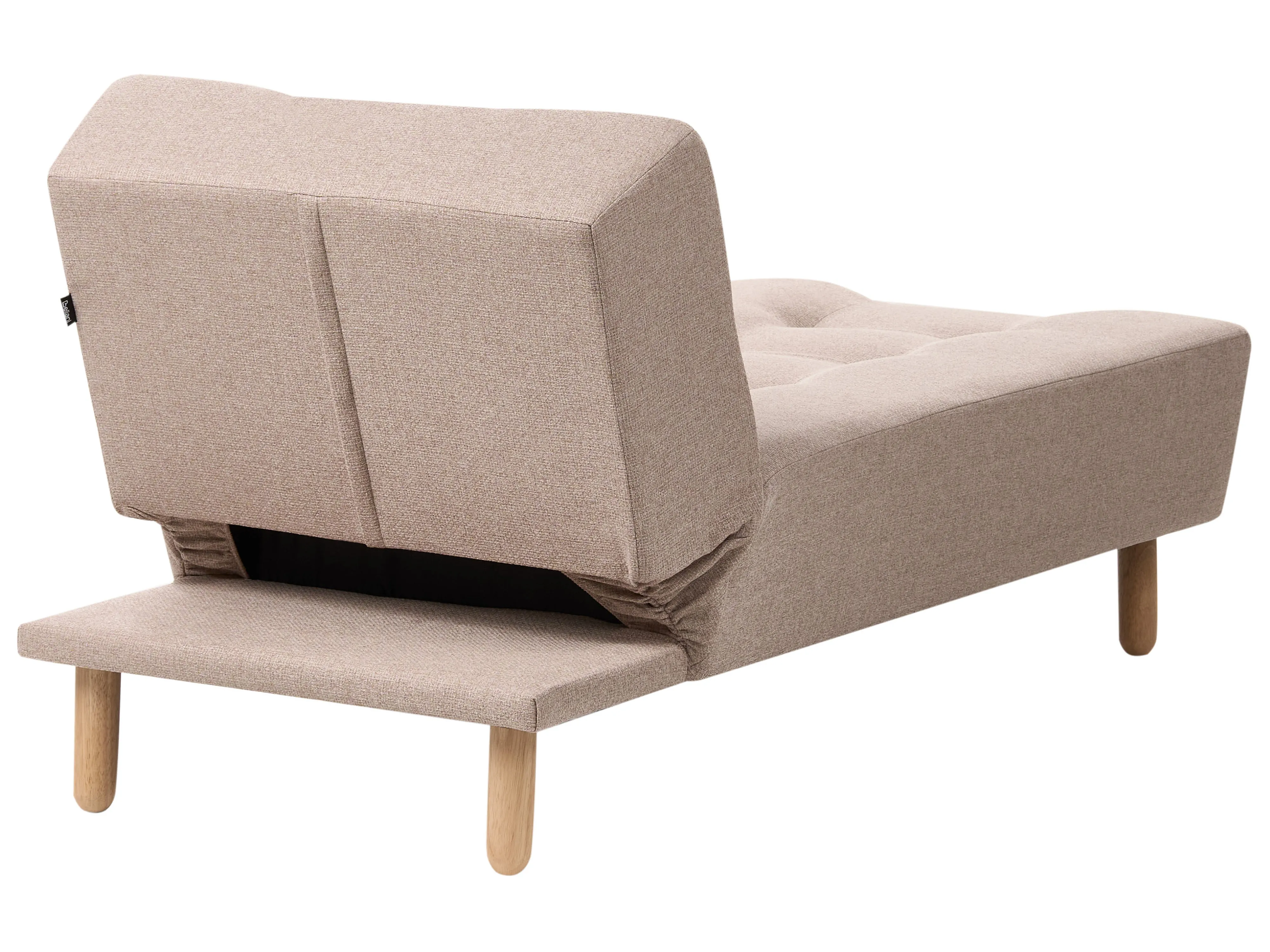 Chaise longue ALSTEN Stof Beige