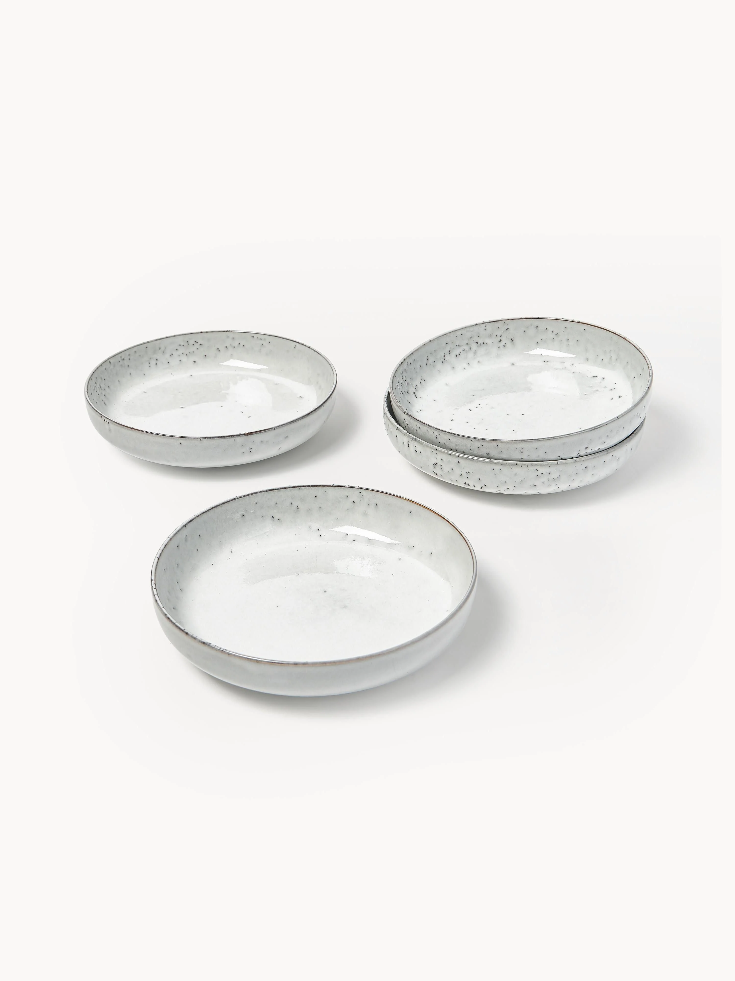Handgemaakte schalen Nordic Sand, Ø 22 cm, 4 stuks