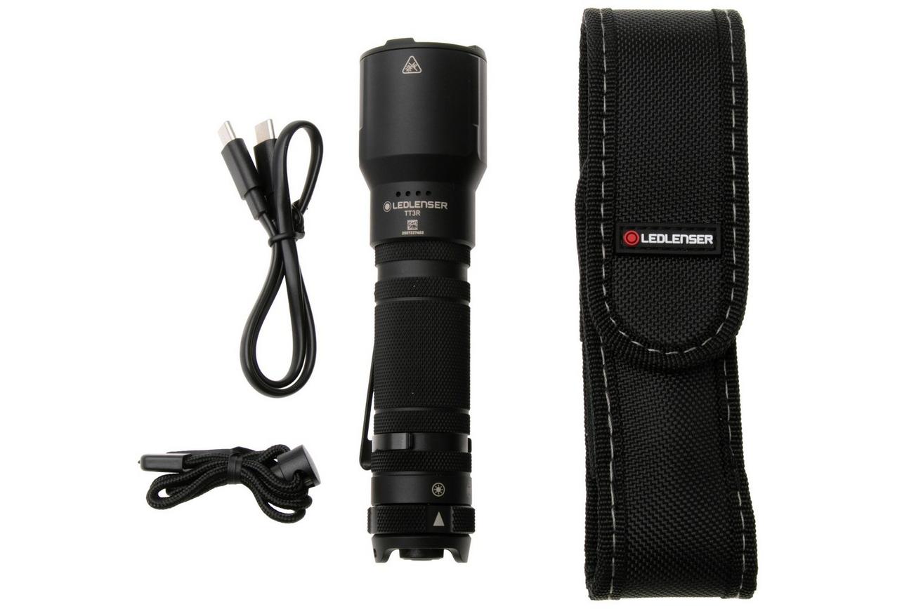 Ledlenser TT3R 503187 oplaadbare tactische zaklamp, 1900 lumen