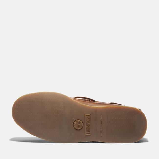 Scarpa da Barca in Pelle Classic da Uomo in                marrone