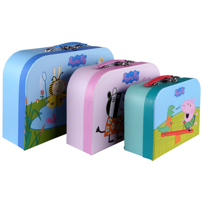 Barbo Toys Peppa Gris Kofferter 3-Pakk