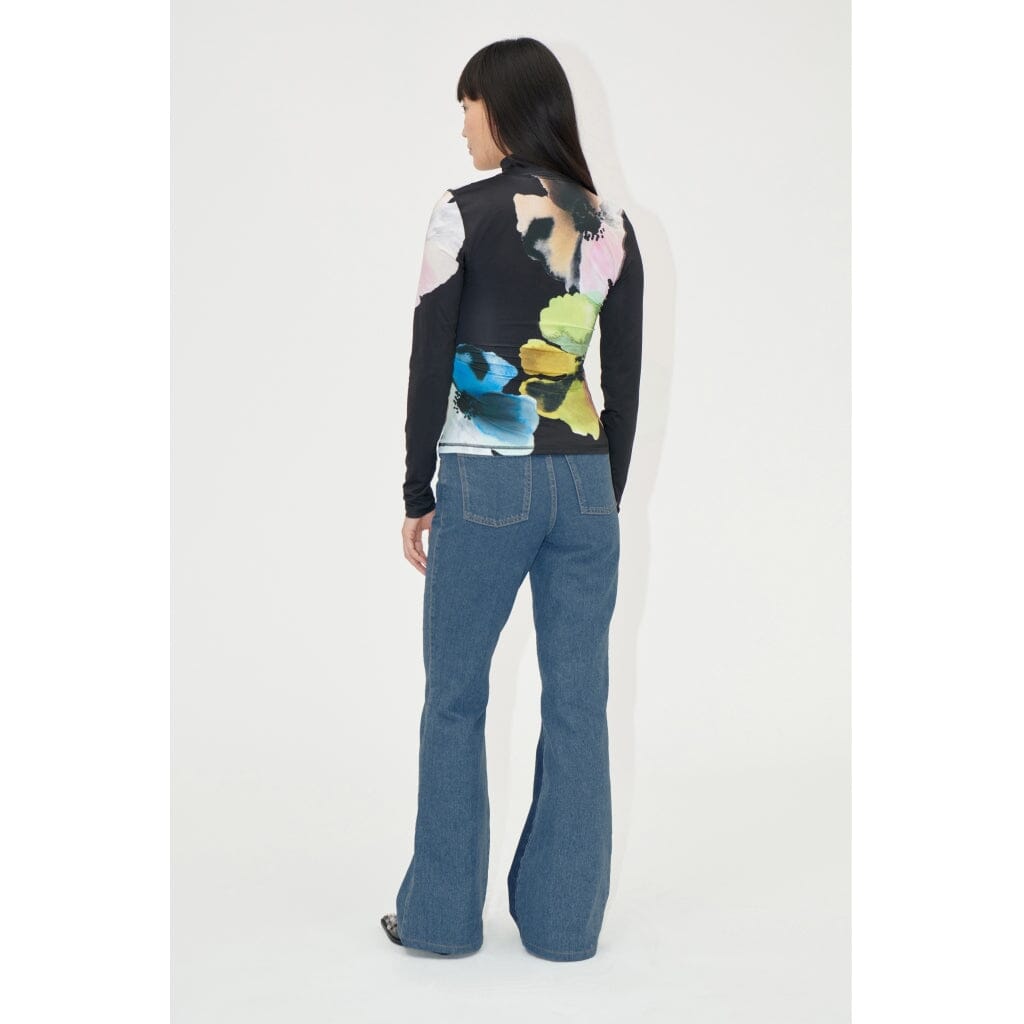 Stine Goya Elastic High Neck Collared Top, 2244 Stocking Jersey