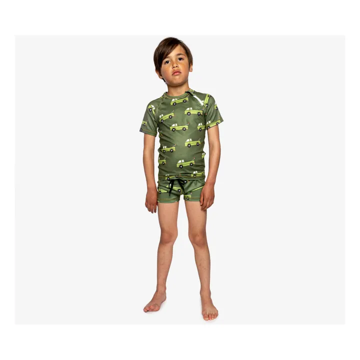 Beach & Bandits Short de Bain Anti-UV Just Cruisin | Vert foncé