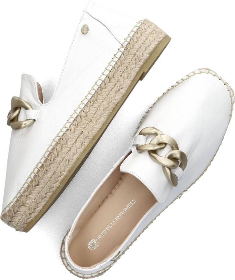 FRED DE LA BRETONIERE Espadrilles Dames June Li Maat: 41 Materiaal: Leer Kleur: Wit