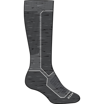 Icebreaker Ski  Medium OTC Skisocken Gritstone Heather / Black / White Kinder