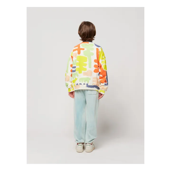Bobo Choses Sweat Coton Bio Carnival | Ecru