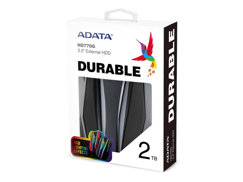 ADATA Externe Festplatte HD770G 2 TB, Schwarz Externe Festplatte