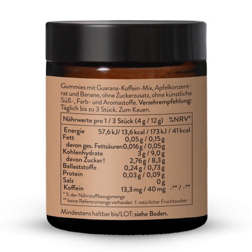 Sunday Natural Products  Guarana Koffein Energy Gummies
