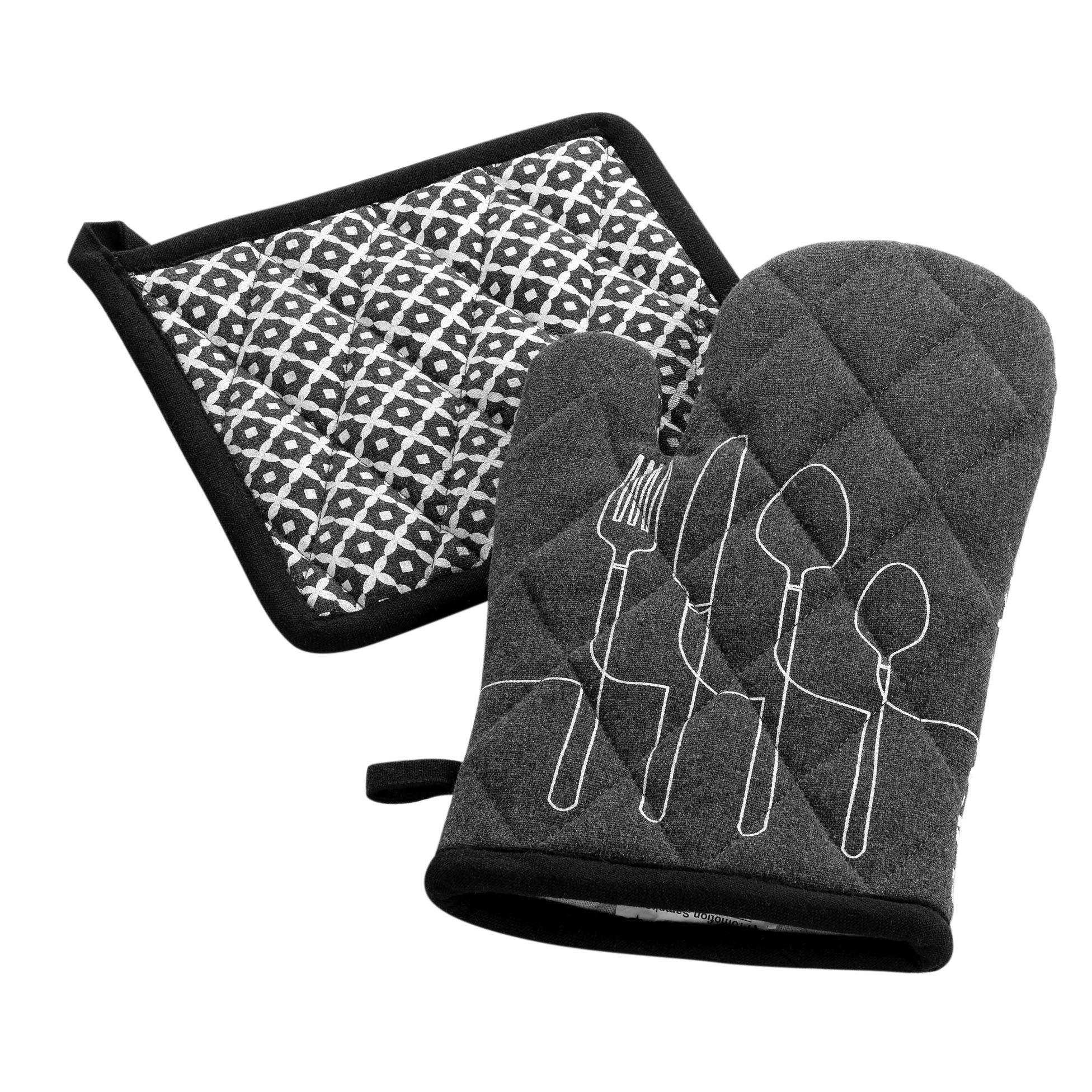 GANT ET MANIQUE COTON RECYCLE IMPLIQUE CUISILINE ANTHRACITE