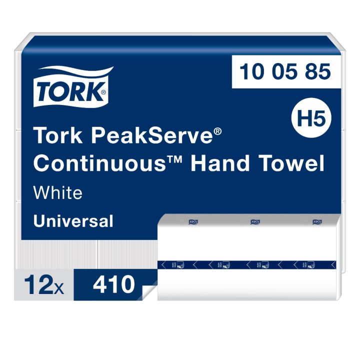 Tork 100585 PeakServe Continue Handdoek paper circle 1-laags Wit H5 Universal (100585)