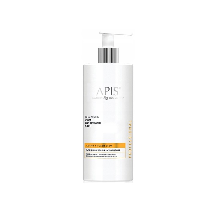 Apis Adeno-C Flash Glow rozświetlający Tonik i aktywator 2w1 500 ml