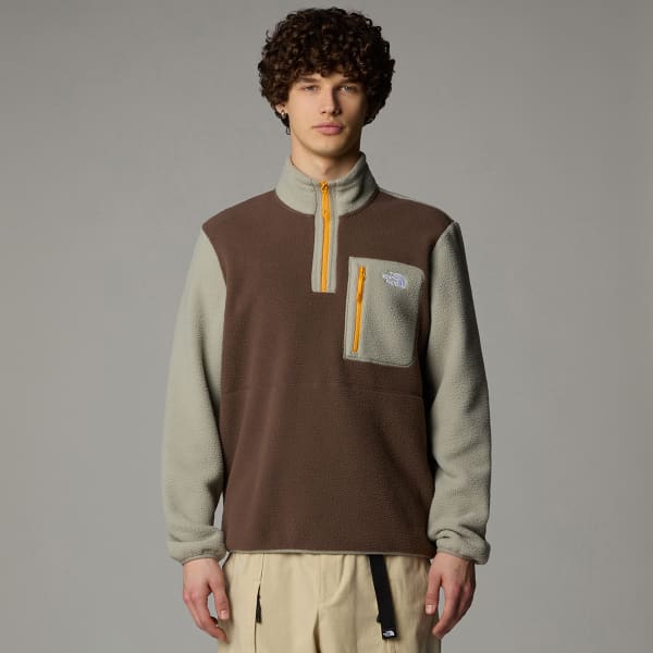 Sweat polaire THE NORTH FACE YUMIORI 1/4 ZIP SMOKEY BROWN/CLAY GREY/SUMMIT GOLD