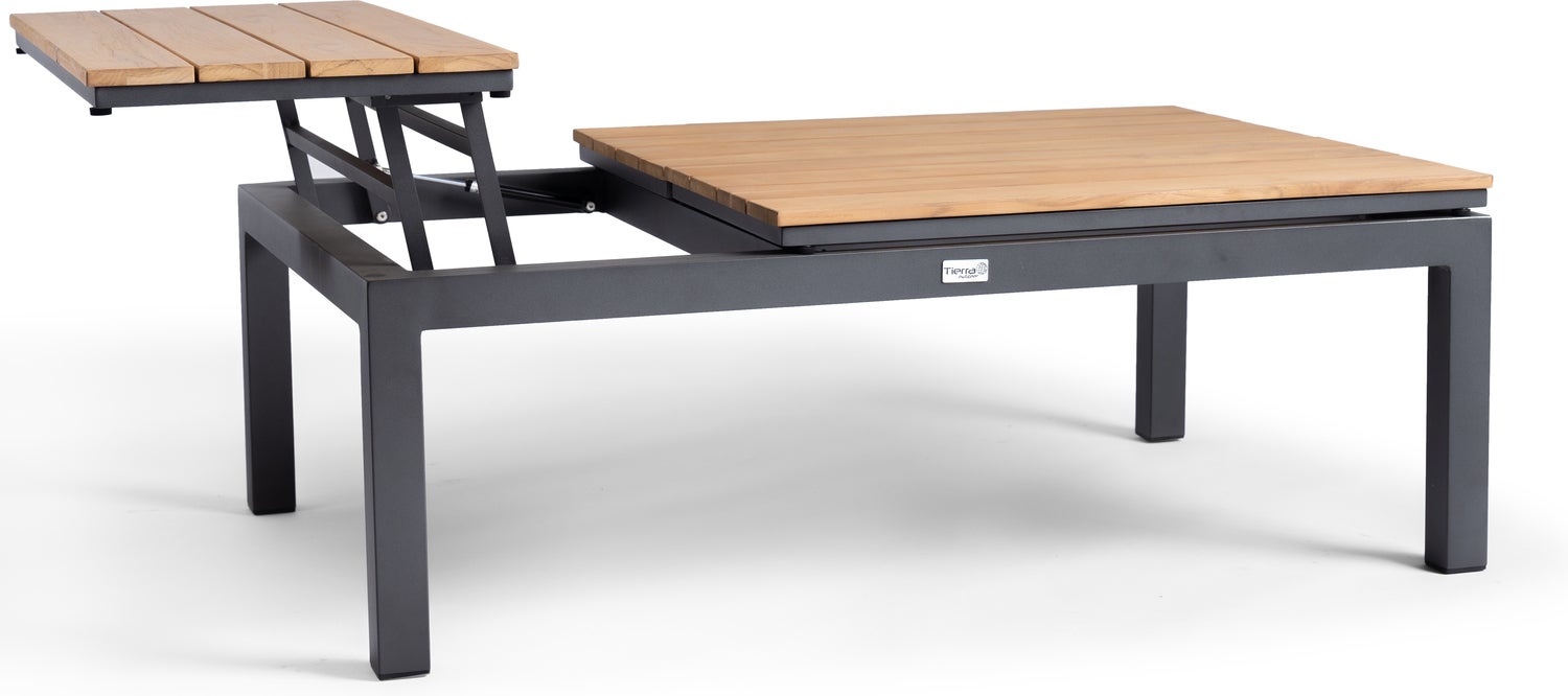 Tierra Outdoor loungetafel Flip-Up naturel 120 x 79 x 42 cm