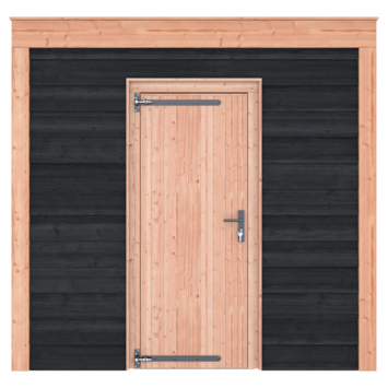 Tuinhuis Douglas Zwart Zweeds Rabat 255x255cm