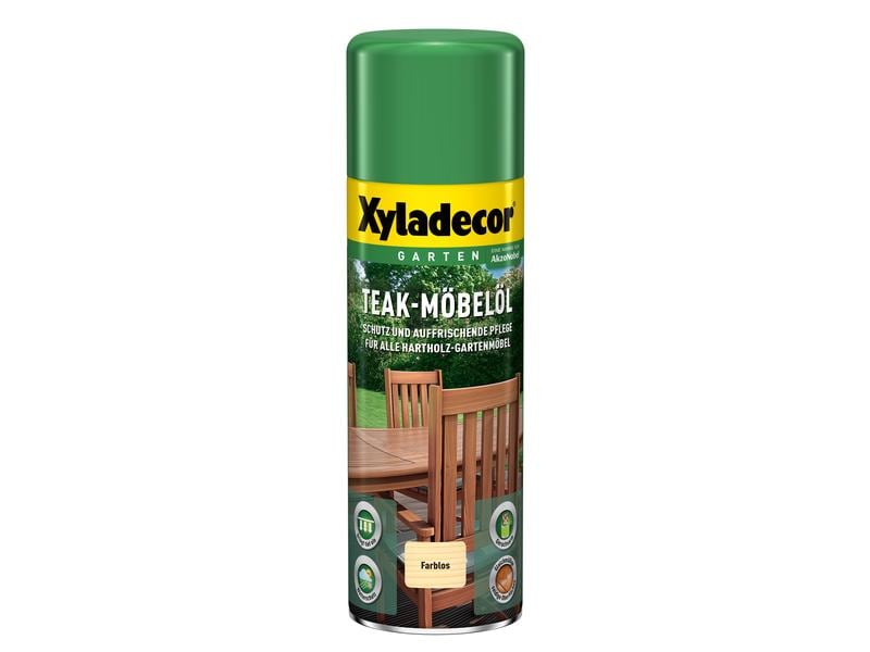Xyladecor Teak-Möbelöl Farblos, 500 ml Pflegeöl zur Behandlung von Hartholzmöbeln
