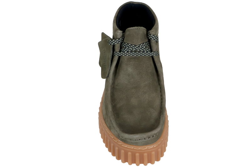 CLARKS TORHILL MOSS STØVLE I MØRKEGRØNT OLIERET NUBUCK