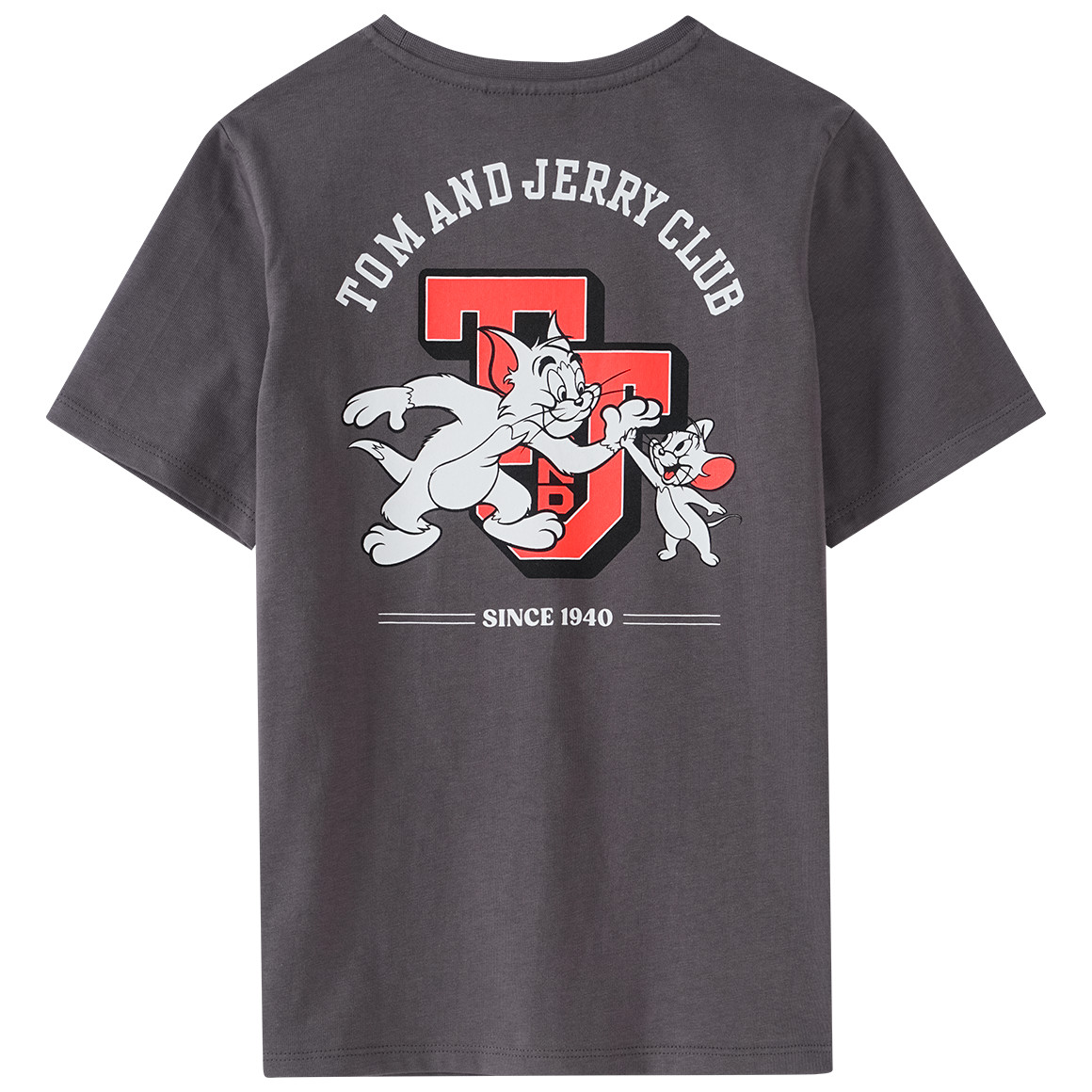 Topolino Tom & Jerry T-Shirt mit Rücken-Print dunkelgrau