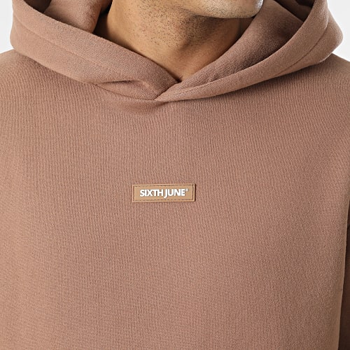 Sweat Capuche M22721PSW Marron Clair