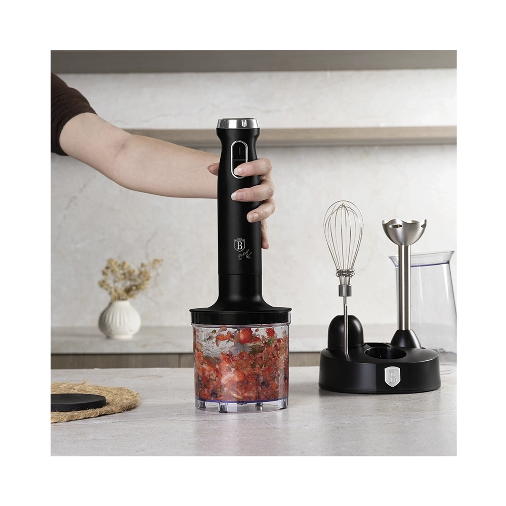 Berlinger Haus Stabmixer Set 6-teilig Black Silver Collection