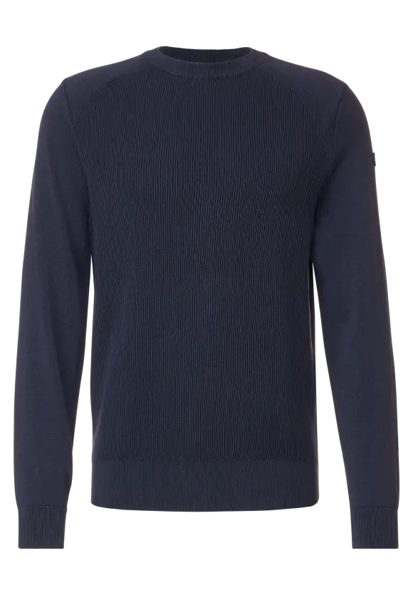 Pullover in Washedoptik - deep space blue
