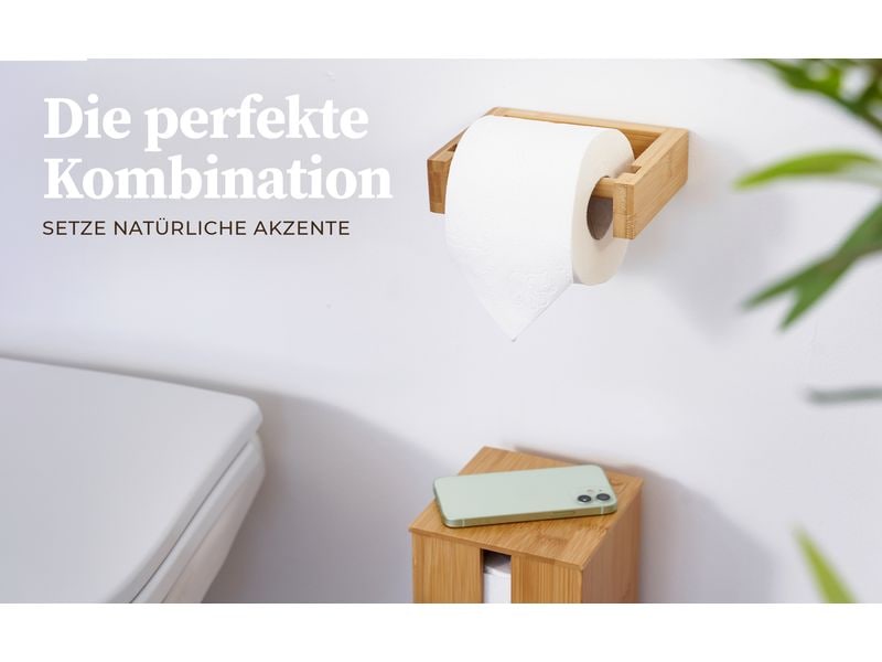 Hennez Toilettenpapierhalter Maria Nature WC Papierhalter für 4 Rollen