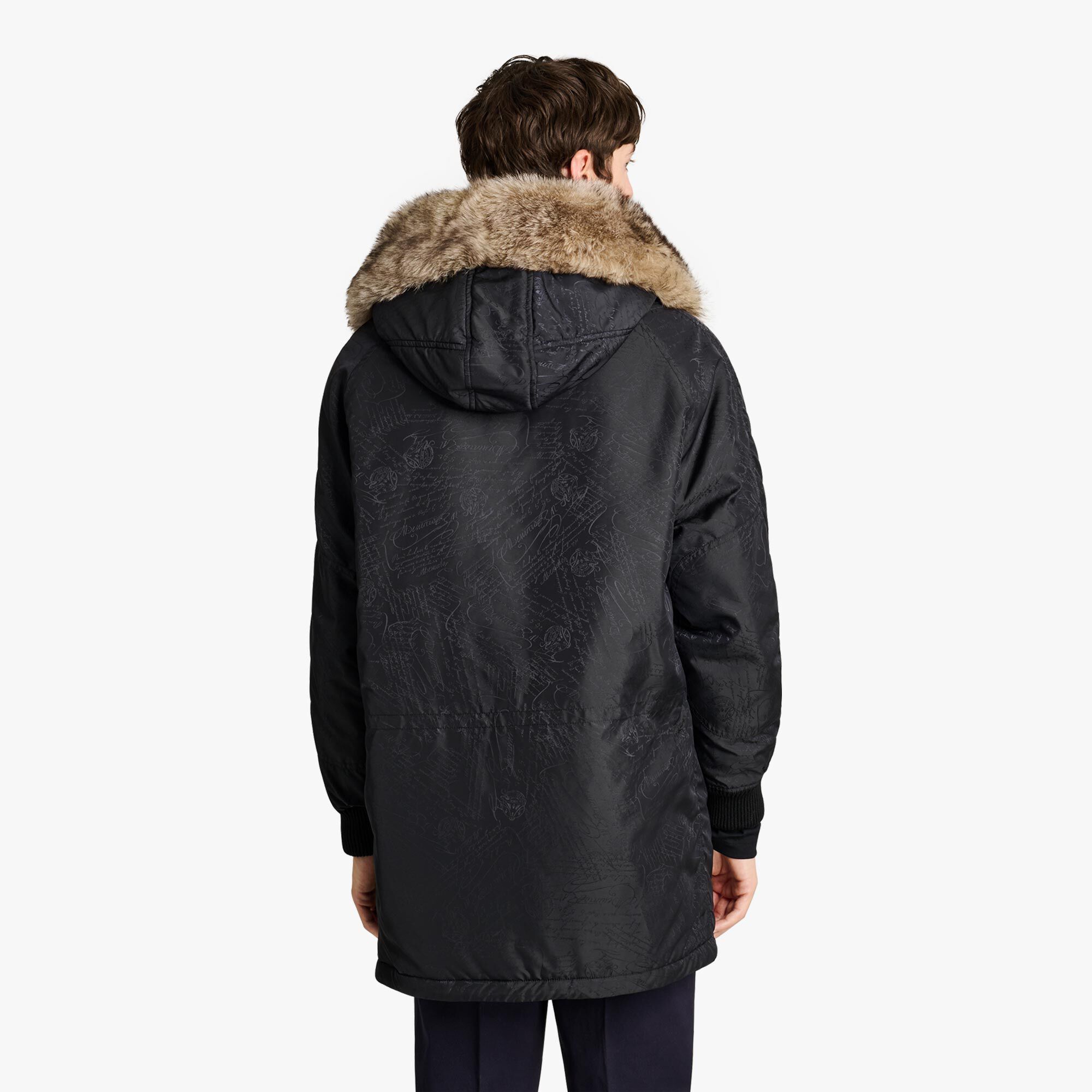 Parka En Nylon Scritto