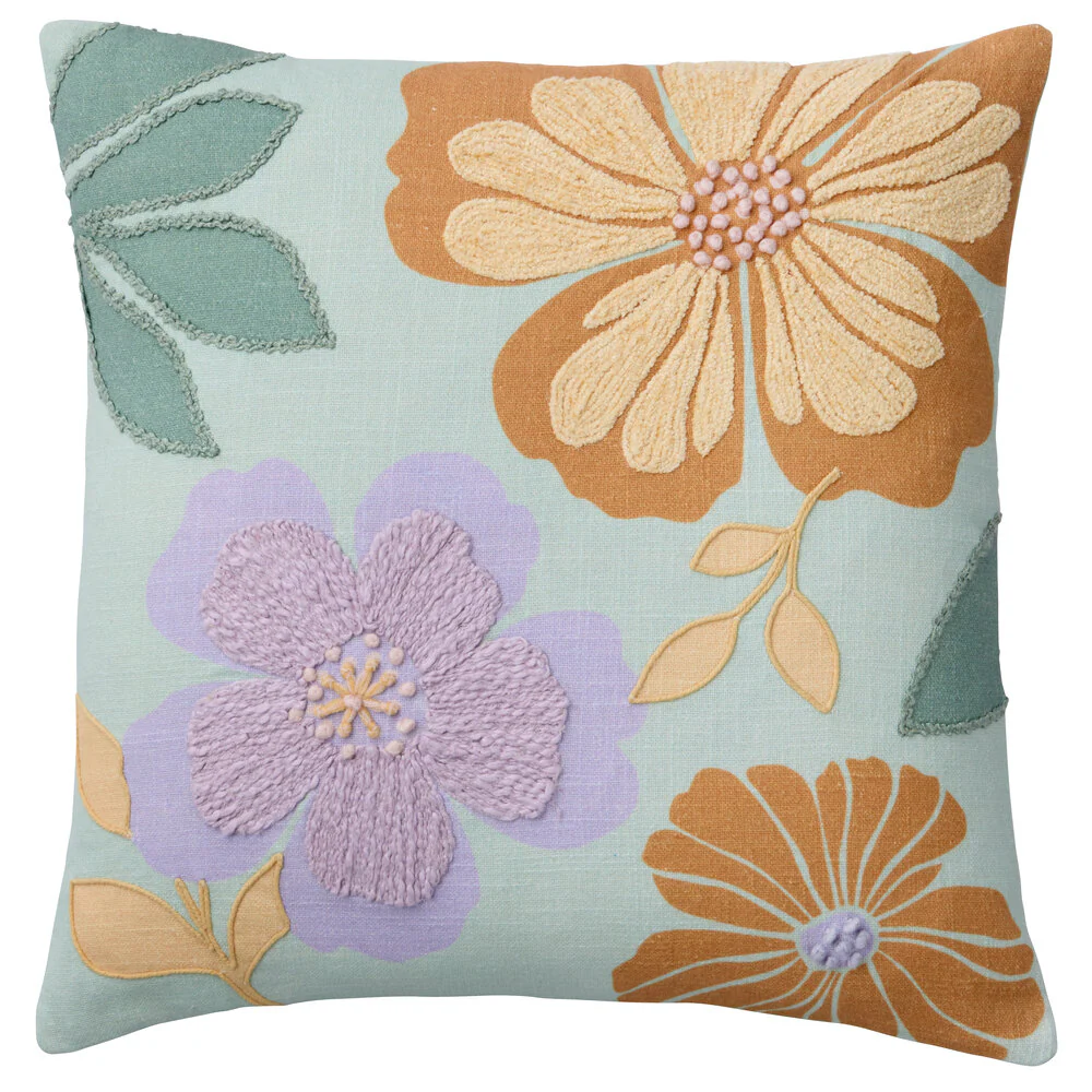 Cozy Living  Carla pyntepude, Jungle Green - 45 x 45 cm.