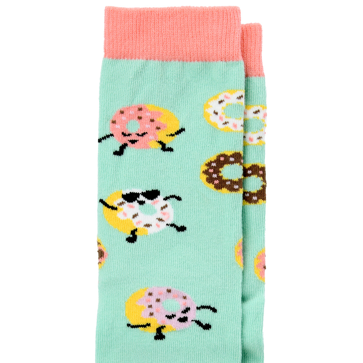 Gina Benotti 1 Paar Damen Socken mit Donut-Motiven mintgrün