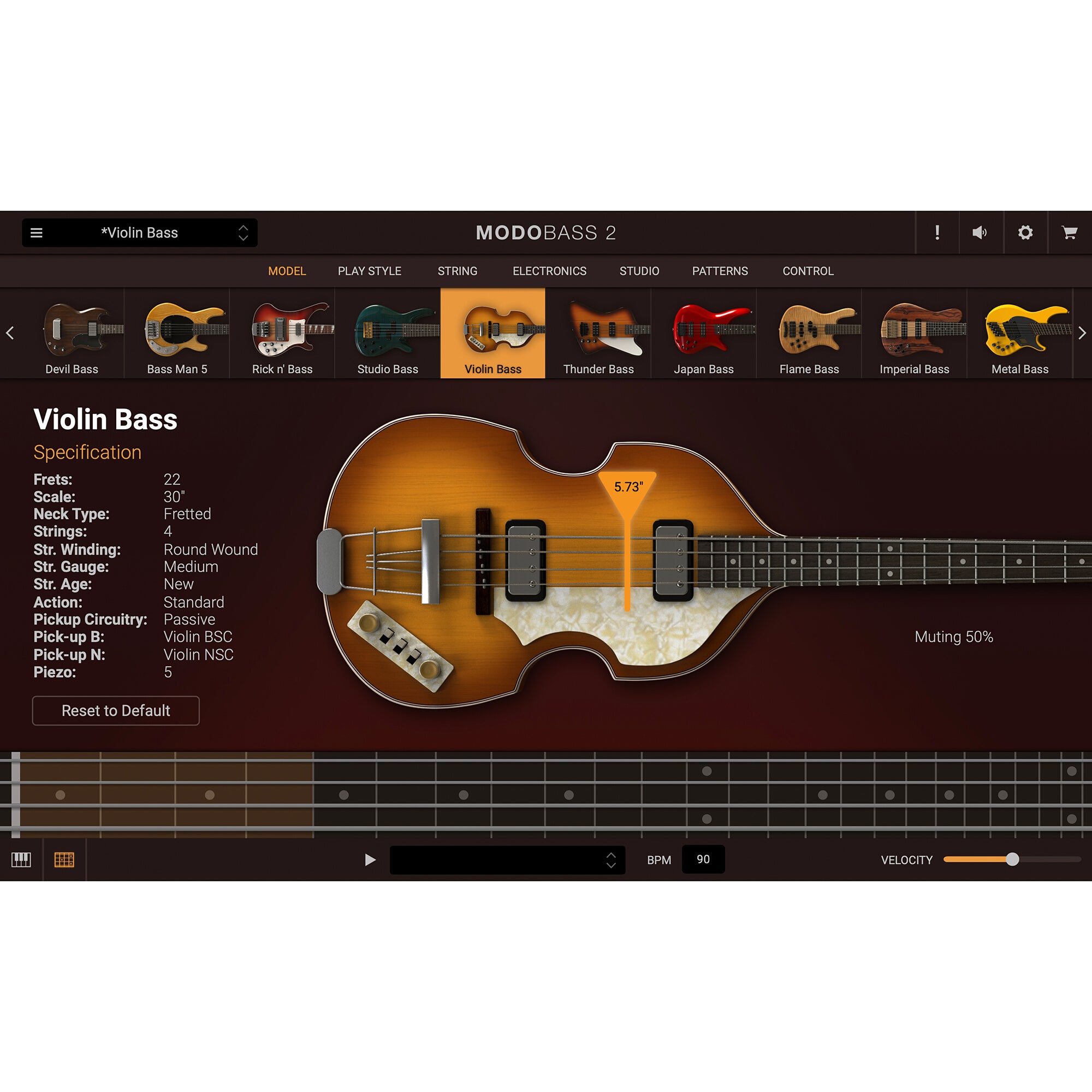 IK Multimedia MODO Bass 2.0 virtuele basgitaar plug-in (download)